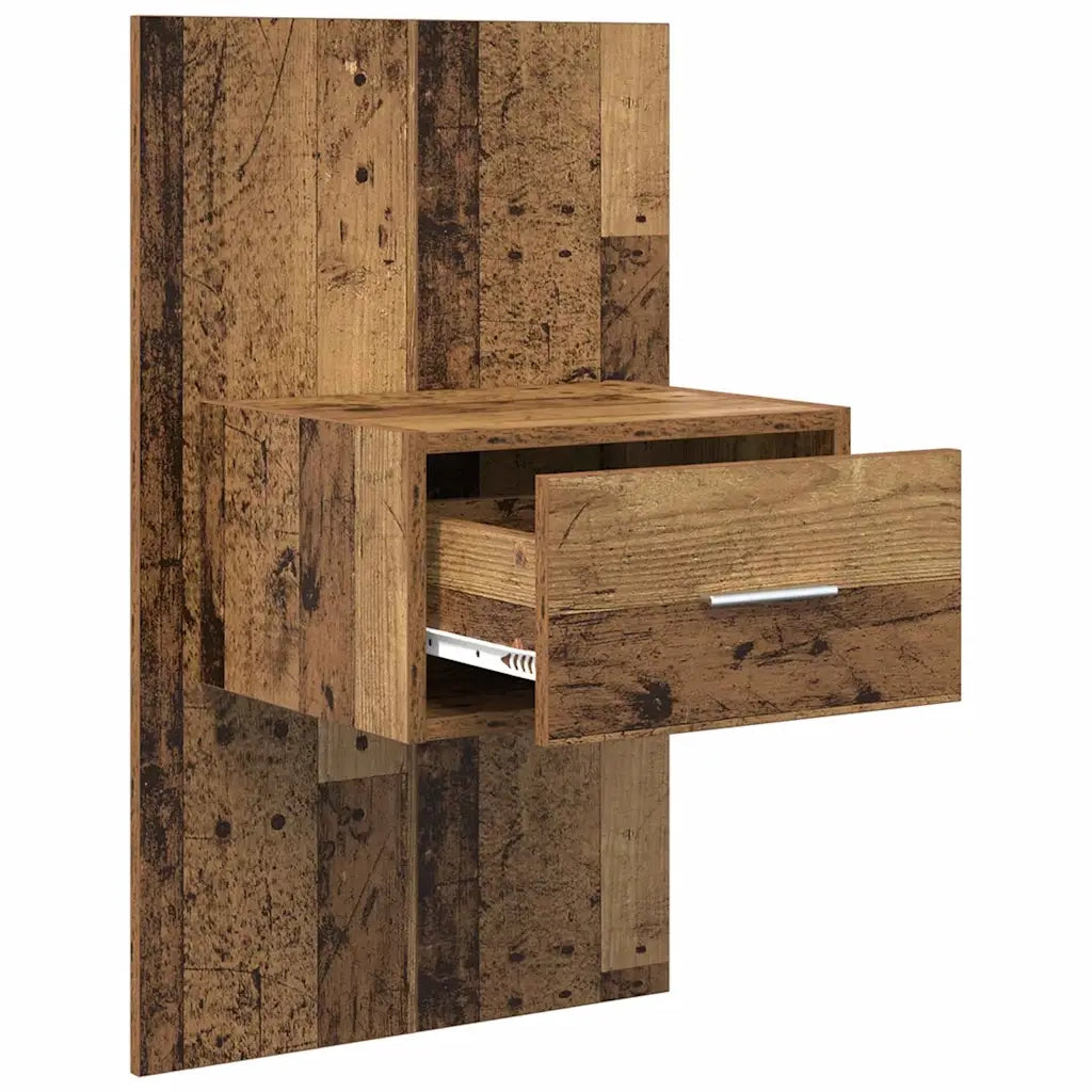 Armadio da Notte 2 pcs Legno vecchio 50 x 32,5 x 80cm