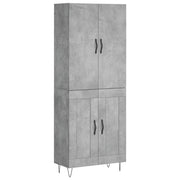 Buffet credenza cassettiera armadio mobile contenitore organizer cucina soggiorno salotto alto 69,5 x 34 x 180 cm legno ingegnerizzato grigio 02_0034580