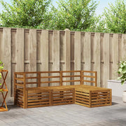 Set di divani da esterno 4 pcs Naturale