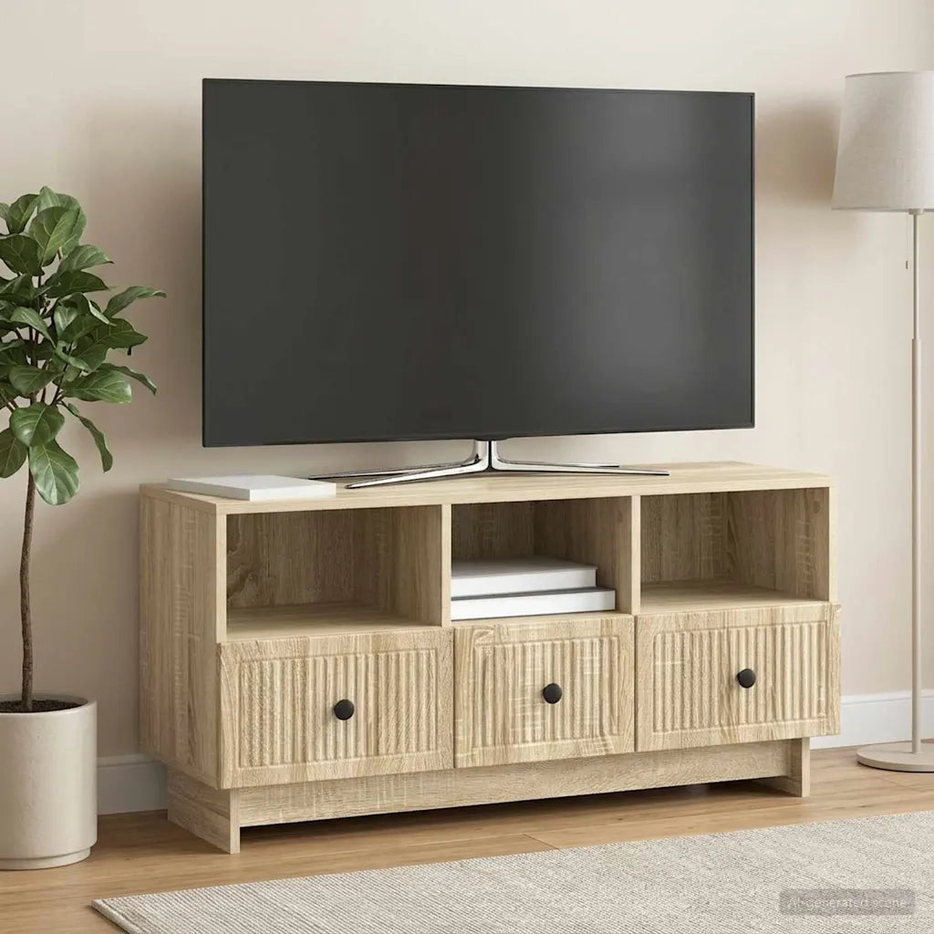 Mobile TV Rovere Sonoma 102 x 34,5 x 50 cm Legno ingegnerizzato 893987