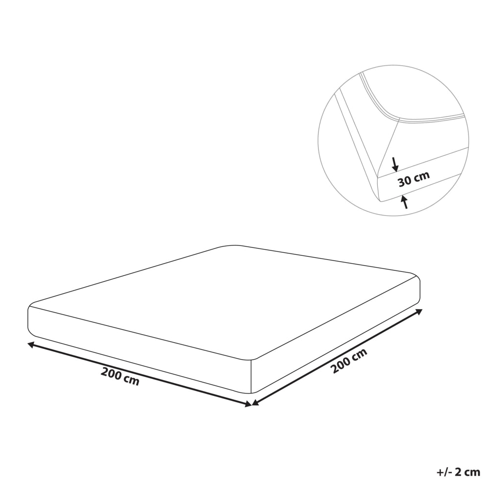 Lenzuolo con angoli cotone beige sabbia 200 x 200 cm con bordi elastici modello classico a tinta unita camera da letto classica