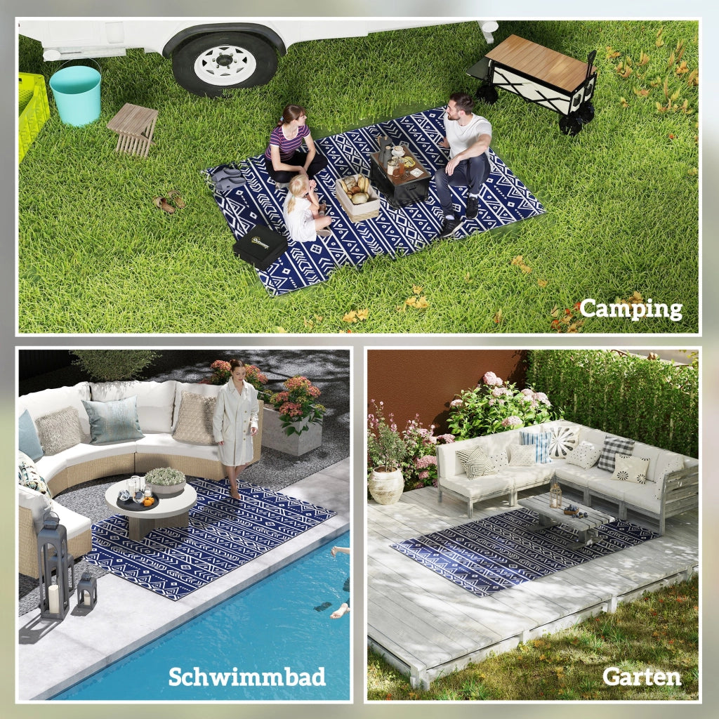Tappeto da esterno robusto e resistente alle intemperie ¨C zephmum ¨C stile boho