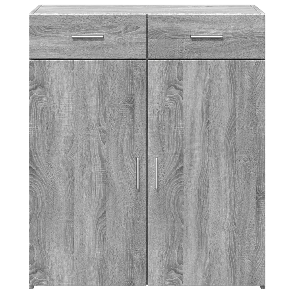 Credenza Grigio Sonoma 80x42,5x93 cm in Legno Multistrato 3281474