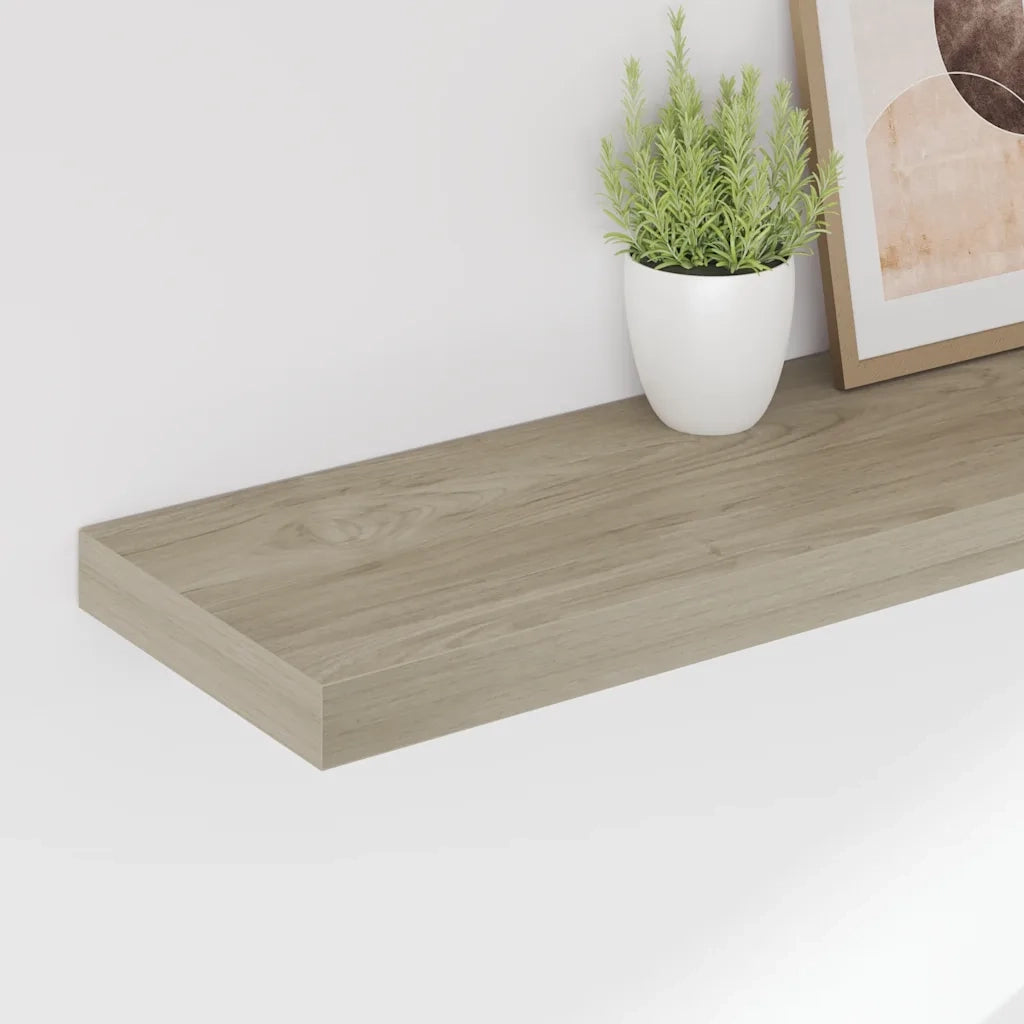 Scaffali a Parete 4 pz Rovere 80x23,5x3,8 cm in MDF 323879