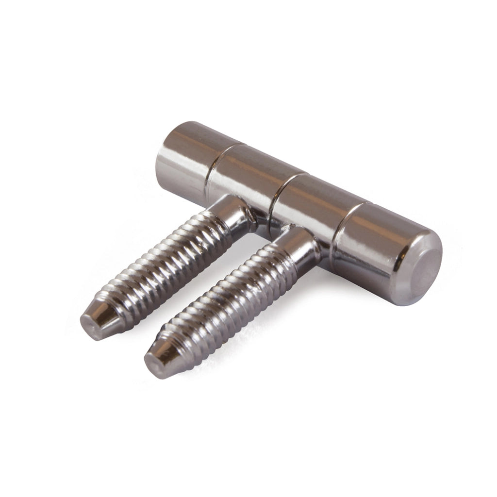 Cerniere per infissi "Anuba" in ferro cromato Ã˜ 9 mm. 2 pz.