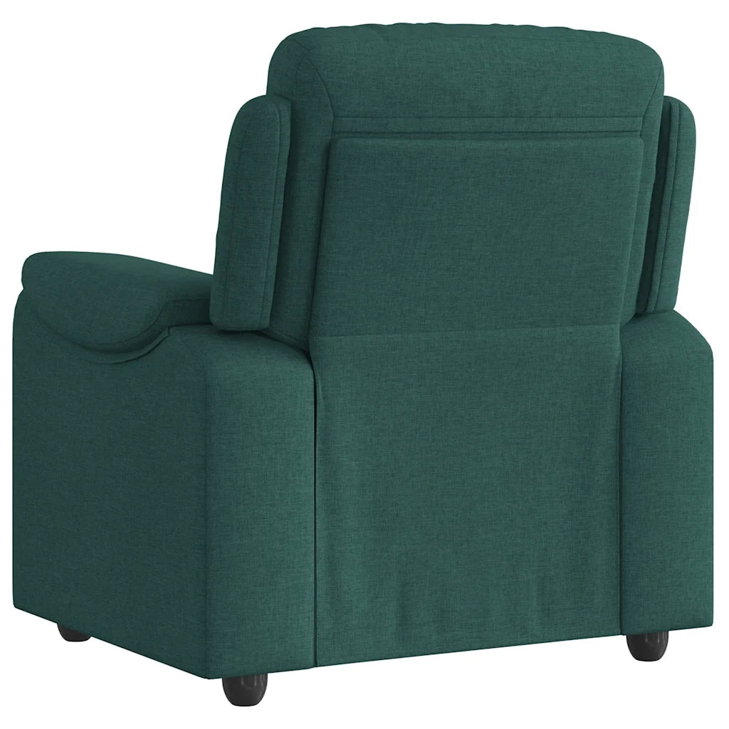Divano Sedia-Poltrona Reclinabile in Tessuto Verde Scuro 667884