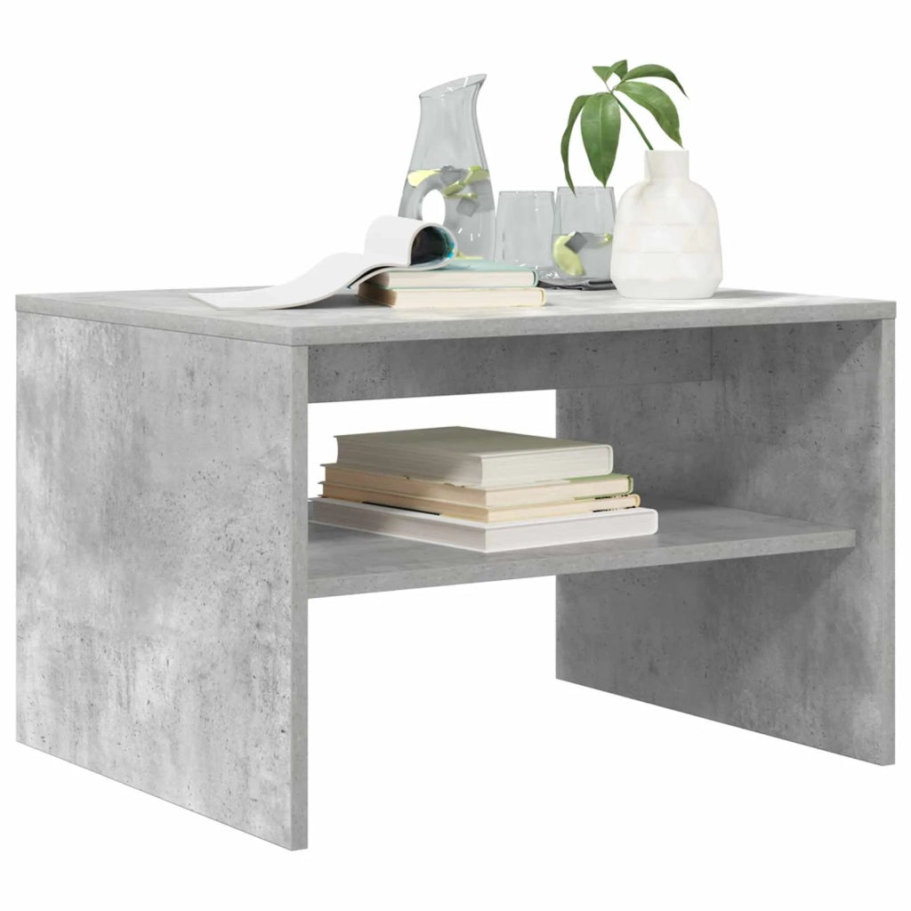 Tavolino da salotto Grigio cemento 60 x 50 x 40 cm 8000271