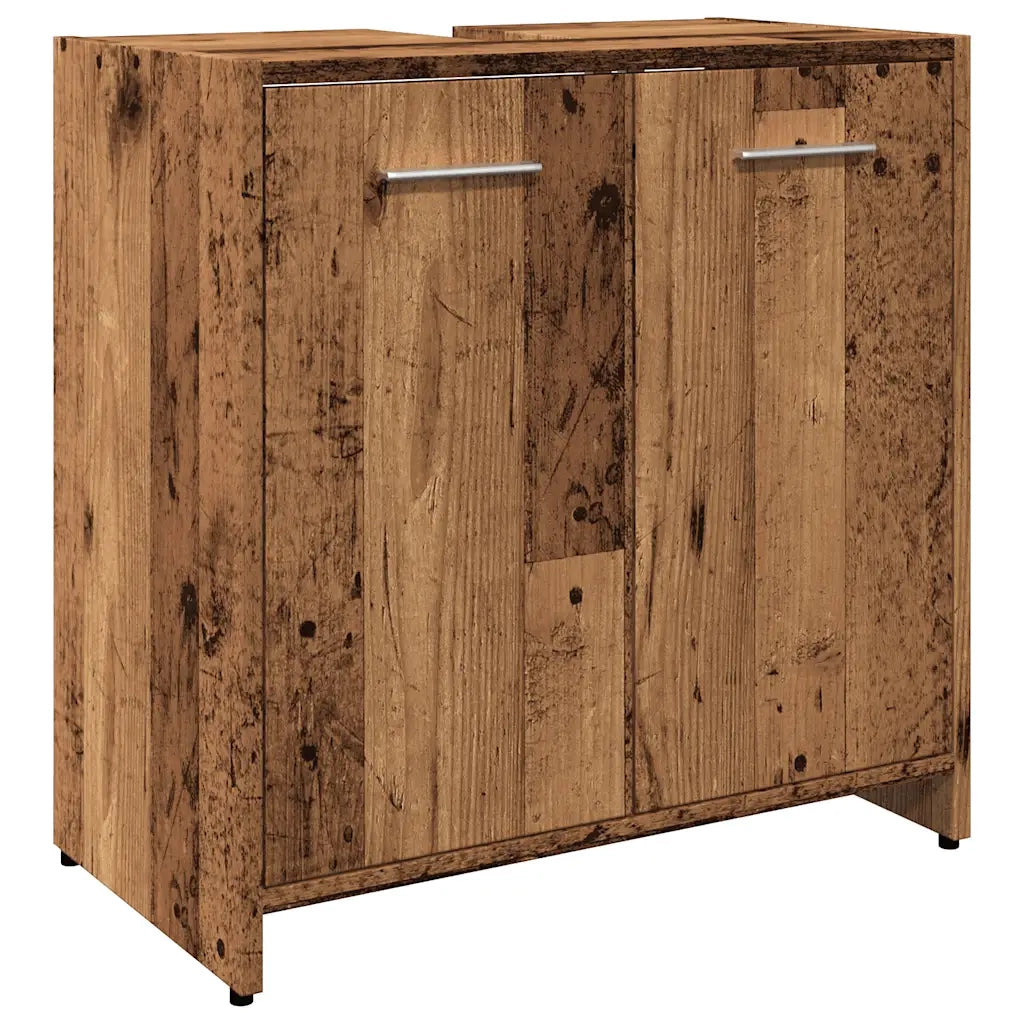 Mobile Lavabo Bagno Legno Antico 60x33x60 cm Legno Multistrato