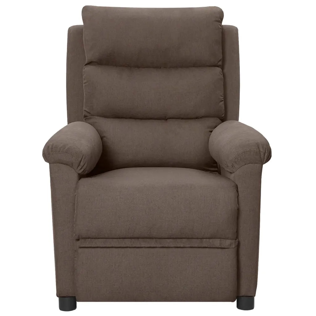 Poltrona Elettrica Reclinabile Tortora in Tessuto cod mxl 32679