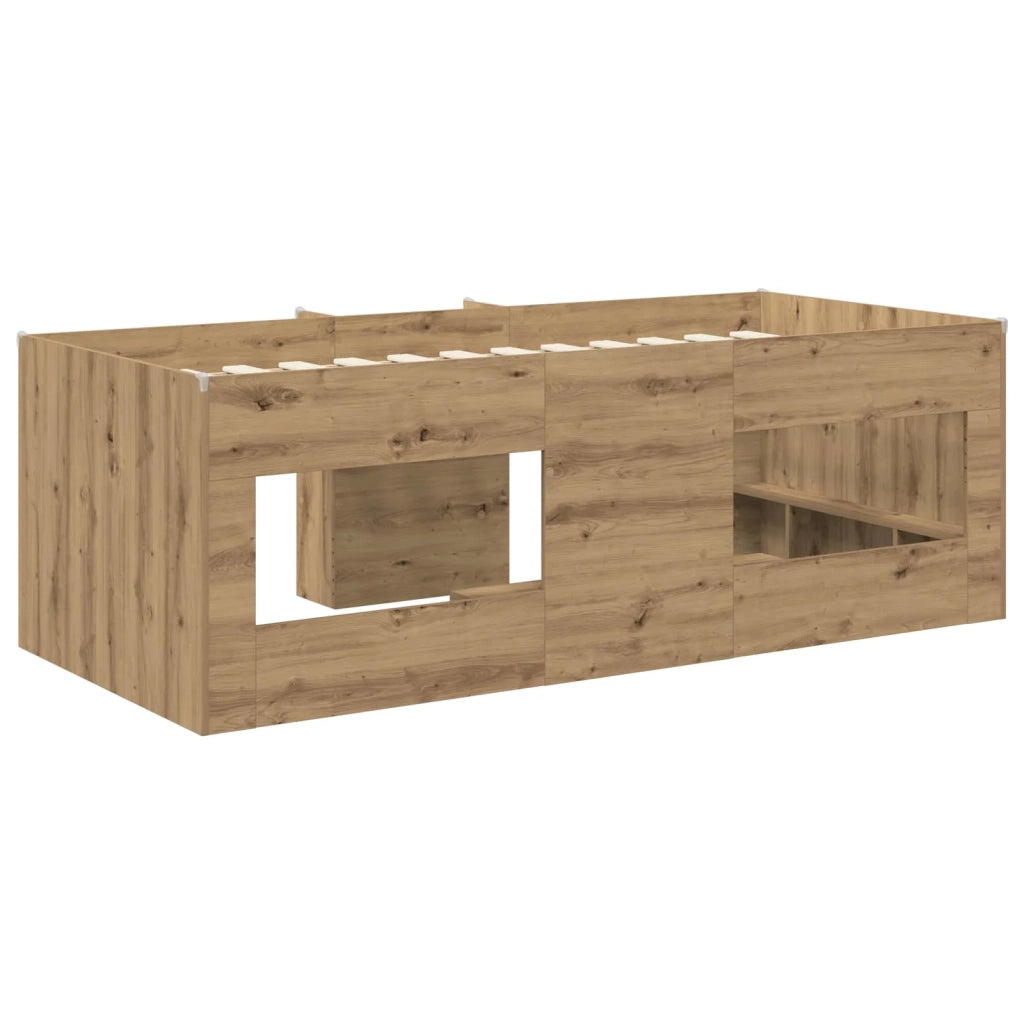 Letto Alto per Bambini Rovere Artigianale 193 x 96,1 x 68,5 cm 3422594