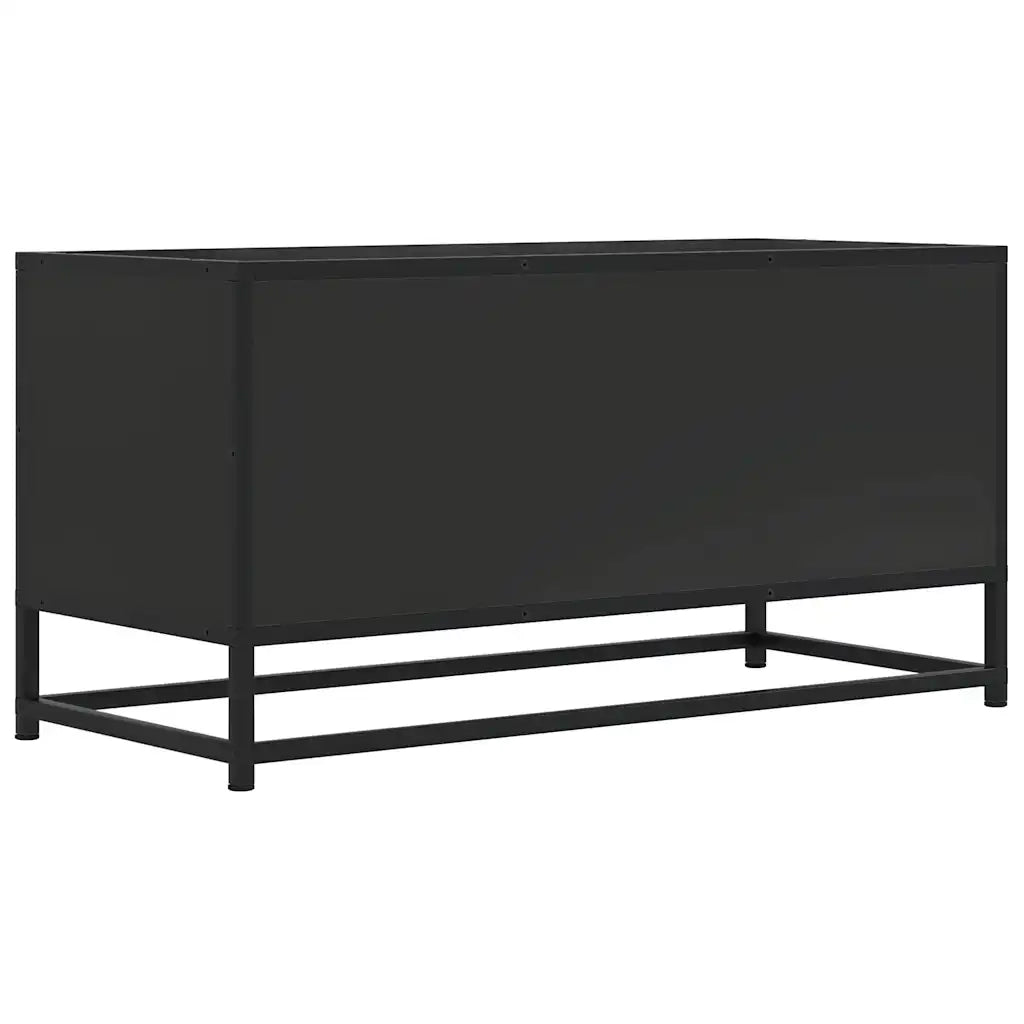 Mobile TV-Credenza per TV-Console TV Nero 80x34,5x40 cm in Truciolato Metallo
