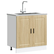 vidaXL Mobile base lavello Porto Rovere Sonoma 80x46x81,5cm Truciolato