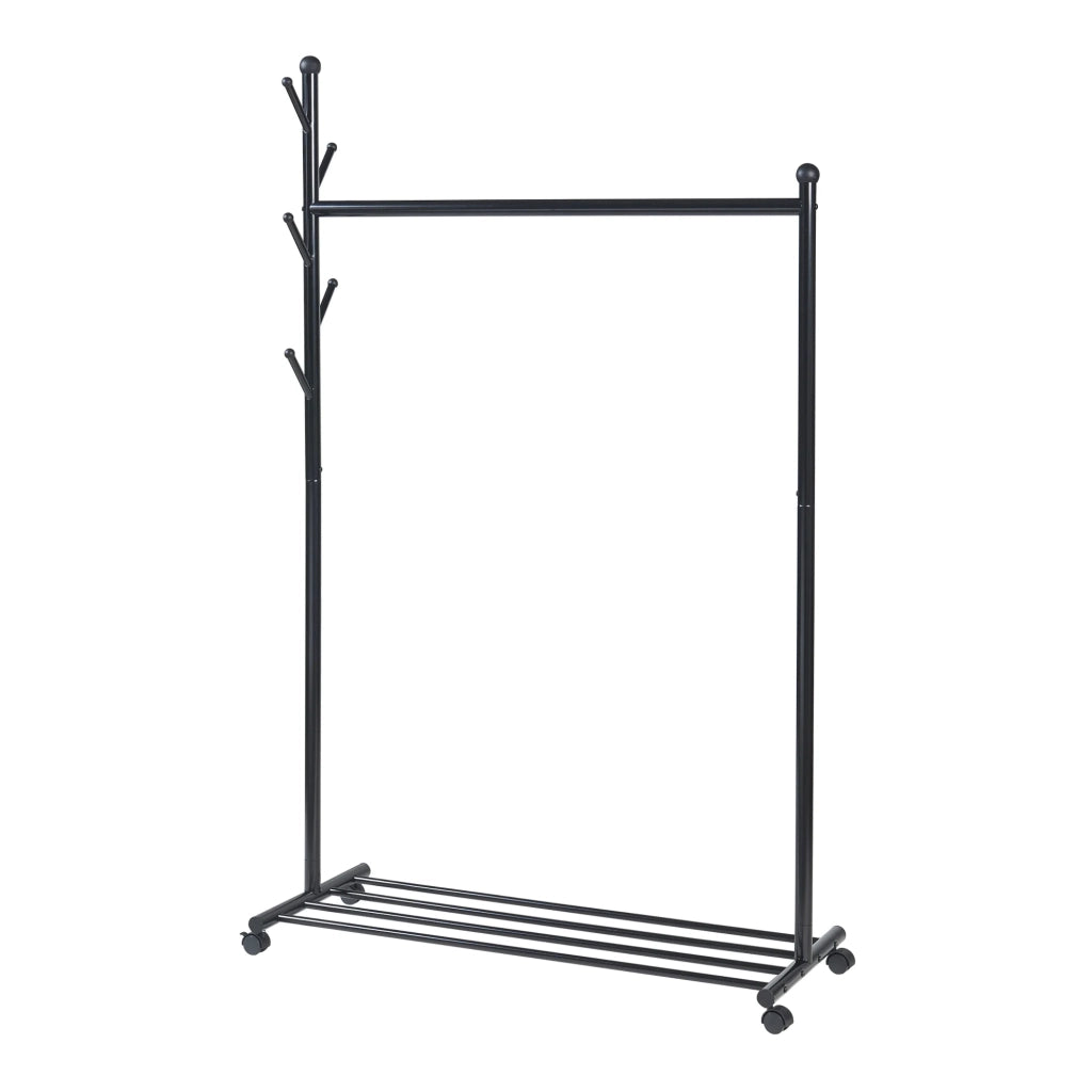 Appendiabiti appendiabiti appendiabiti armadio aperto 170 x 105 x 43 cm nero 03_0010302