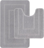 Matrice Antiscivolo - Assorbente Acqua - 2 Pezzi - Grigio - 100% Polipropilene