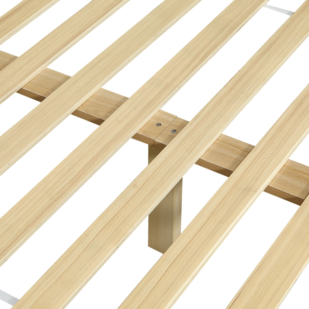 Letto multifunzione in legno 140x200 cm con contenitore e tavolo pieghevole