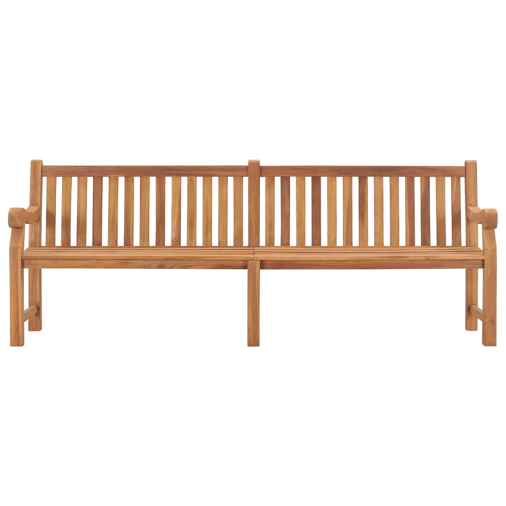 Panca da Giardino 228 cm in Legno Massello di Teak