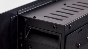 Camino Elettrico da Incasso 42x66x13,5 cm Effetto Fiamma 1500W Aladin Nero