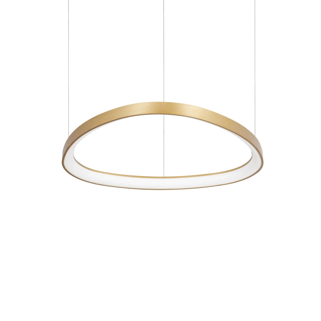 Lampada A Sospensione Gemini 1 Luce Led Ottone 47W Ip20