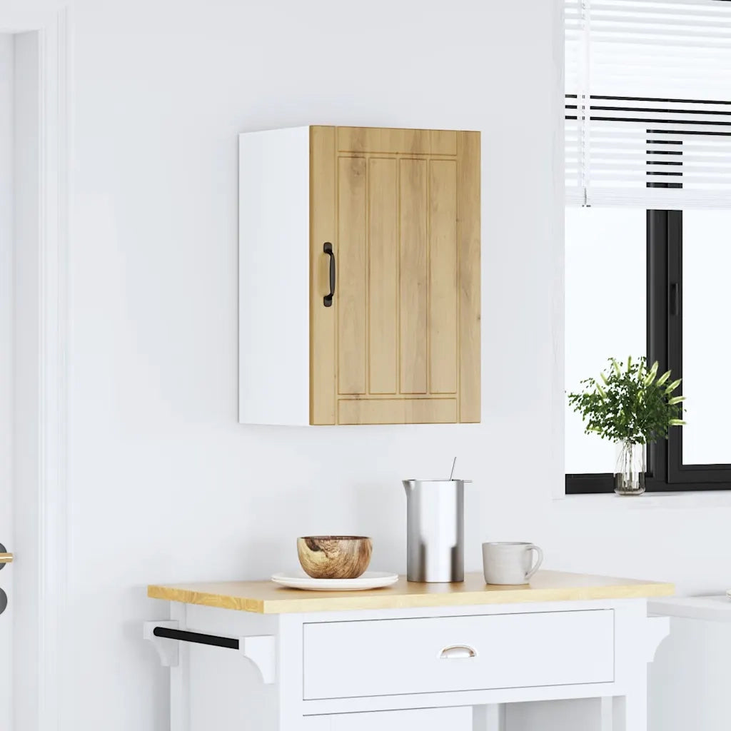 Pensile da Cucina Lucca Rovere Artigianale in Legno Multistrato