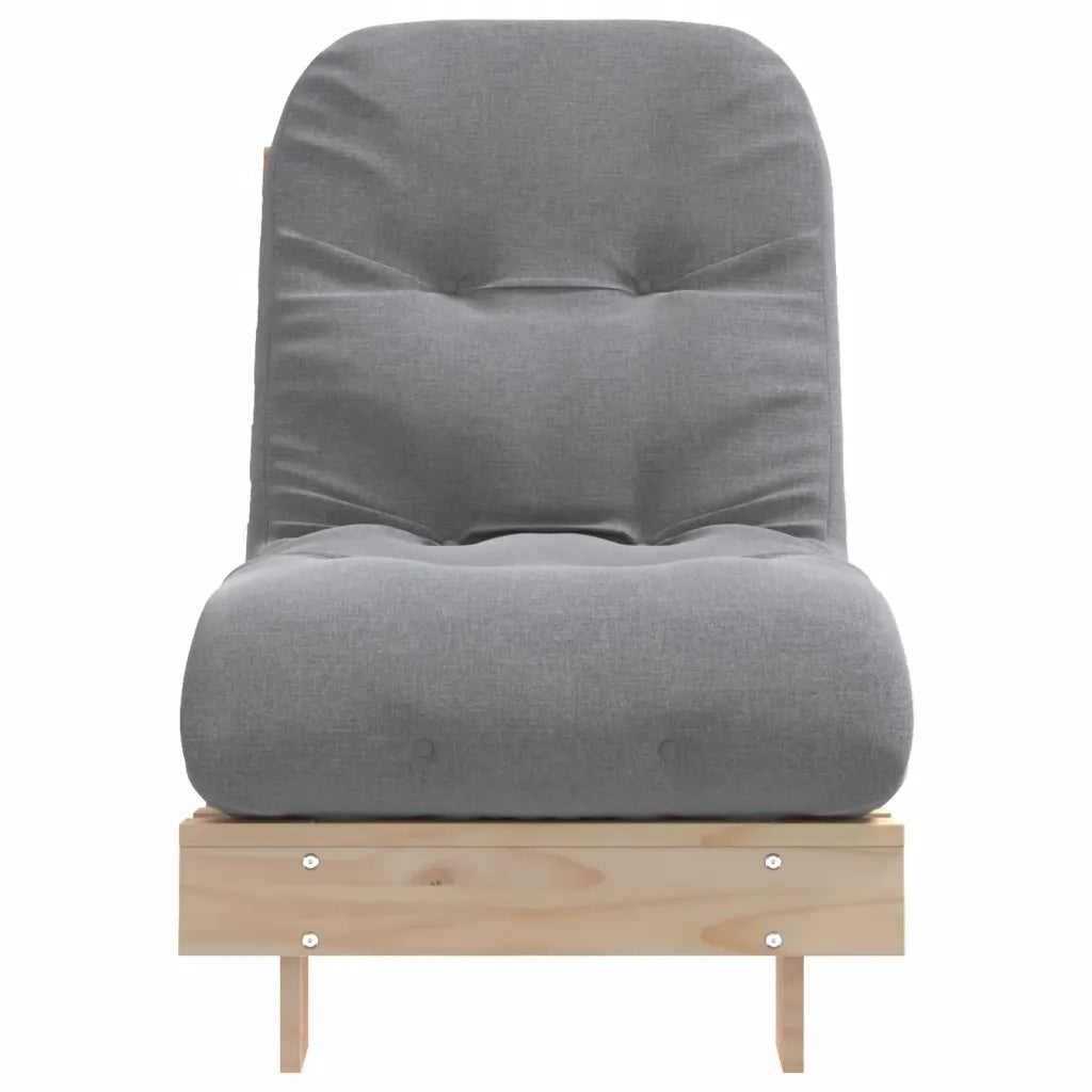 Divano letto | Sof¨¤ letto | Letto singolo Futon con Materasso 60x206x11 Legno Massello Pino