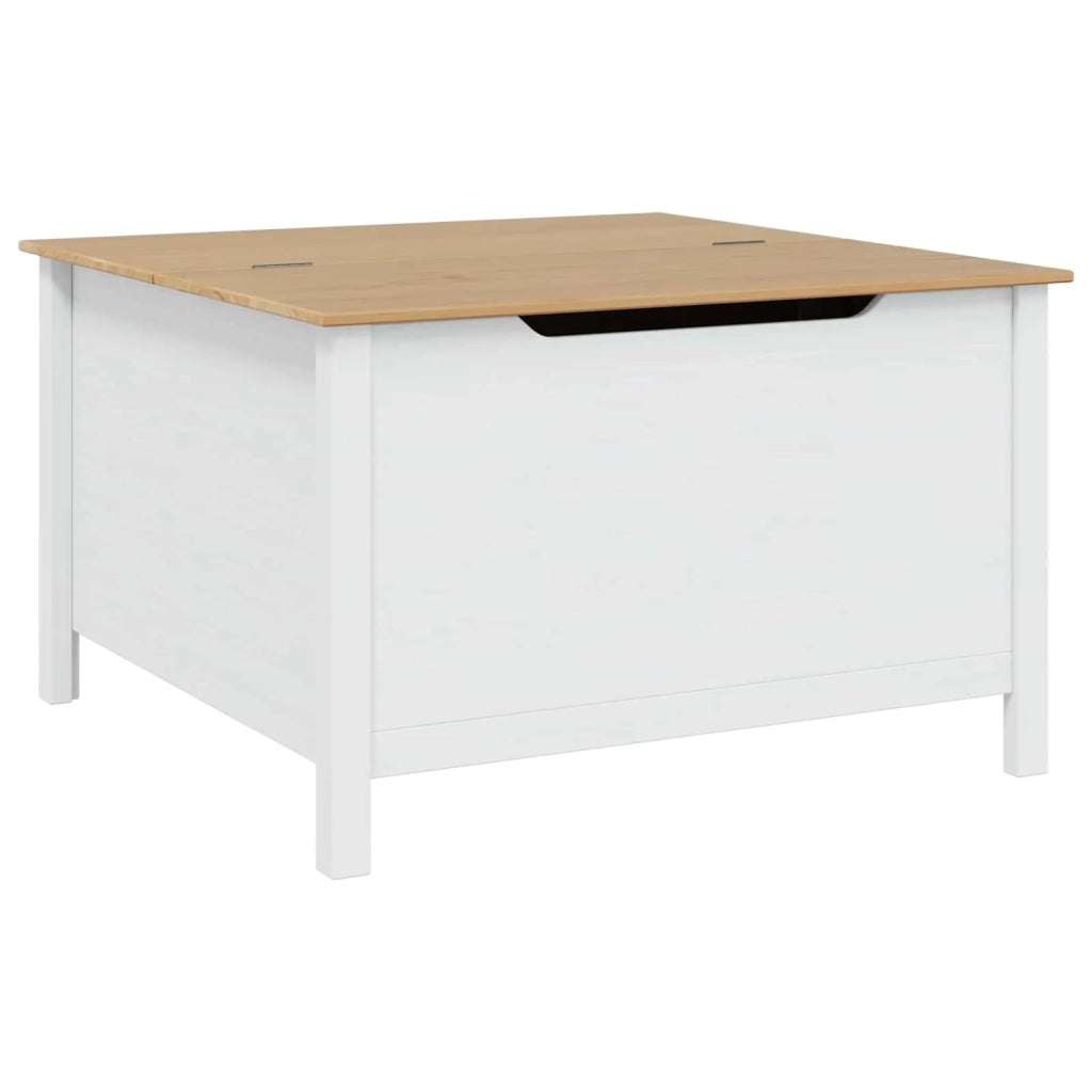 Tavolino da salotto con cassetto HILL Bianco e marrone miele 42025041