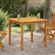Tavolo da Giardino 85x85x74 cm in Legno Massello di Acacia