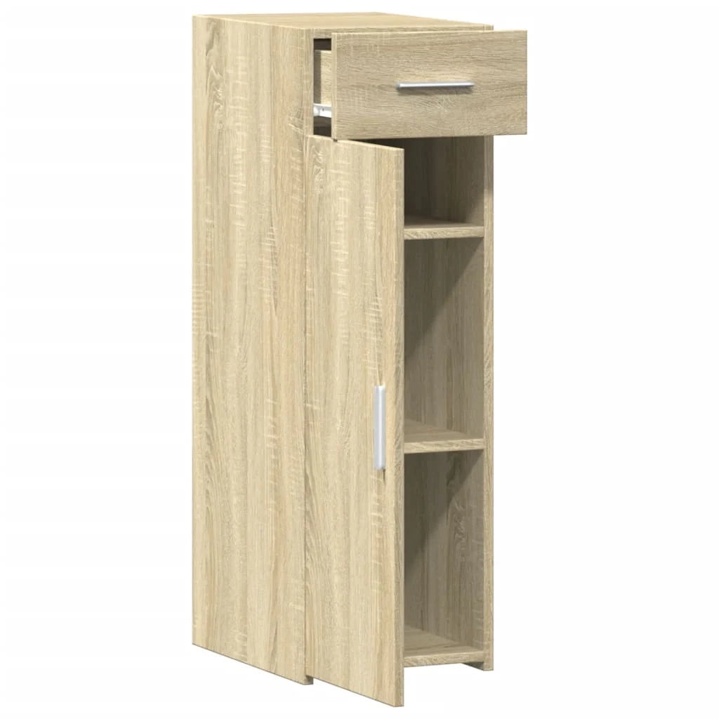 Buffet credenza cassettiera armadio mobile contenitore organizer cucina soggiorno rovere Sonoma 30 x 42,5 x 93 cm legno ingegnerizzato marrone 02_0031504