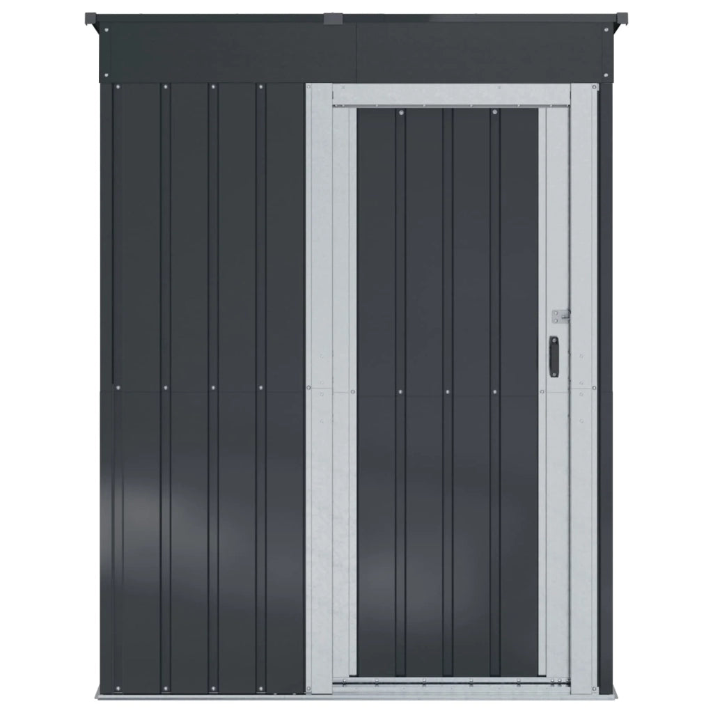 Casette da giardino Antracite 137 x 81 x 180 cm Metallo