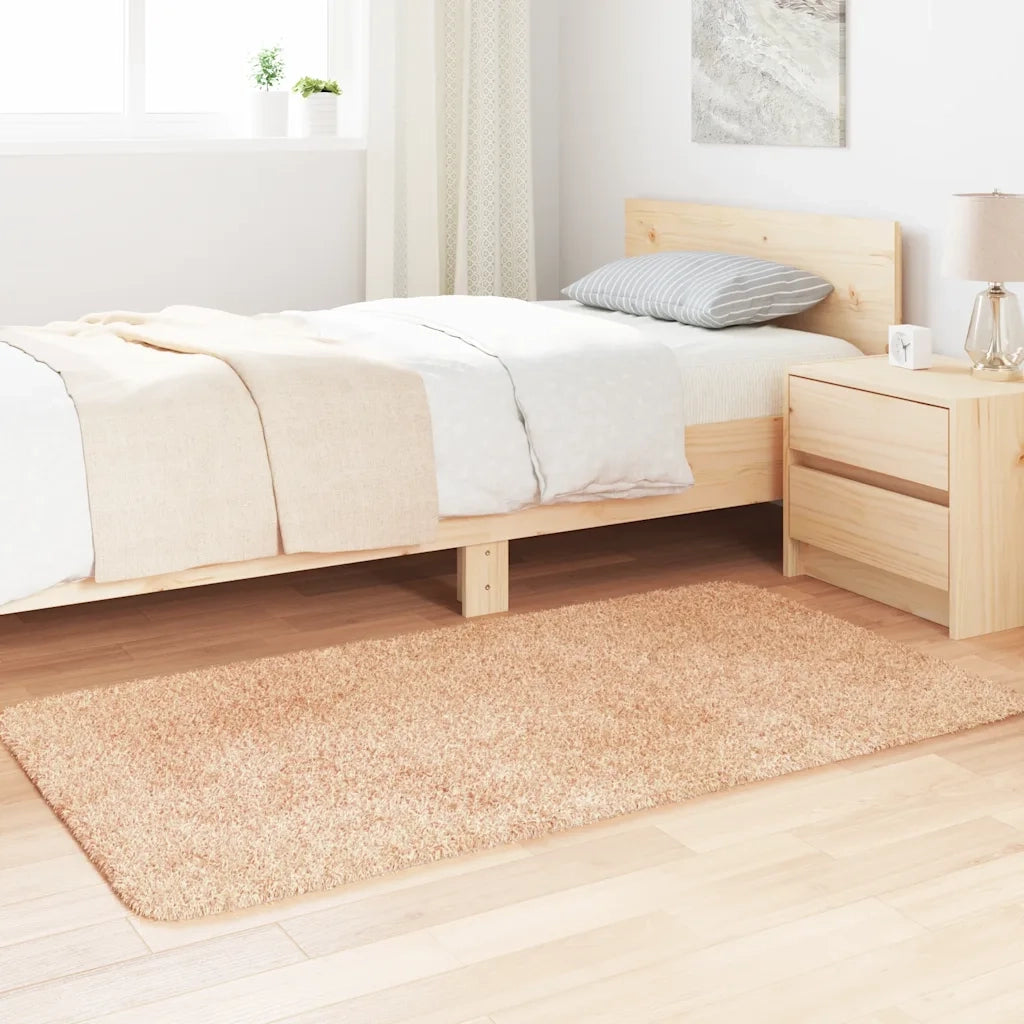 Tappeto del soggiorno | Tappeto Shaggy a Pelo Lungo NAVARRA Beige 80x150 cm poliestere