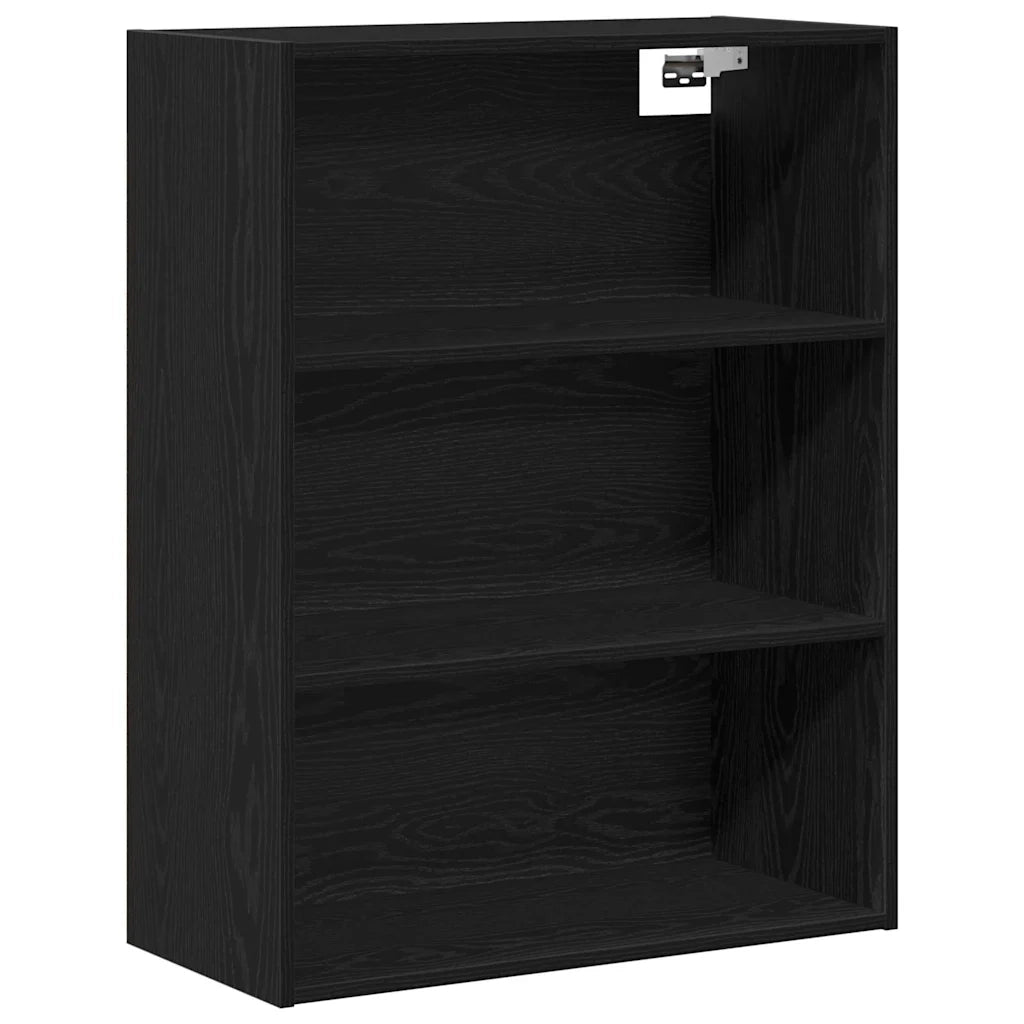 Credenza Rovere Nero 69,5 x 34 x 180 cm Legno multistrato