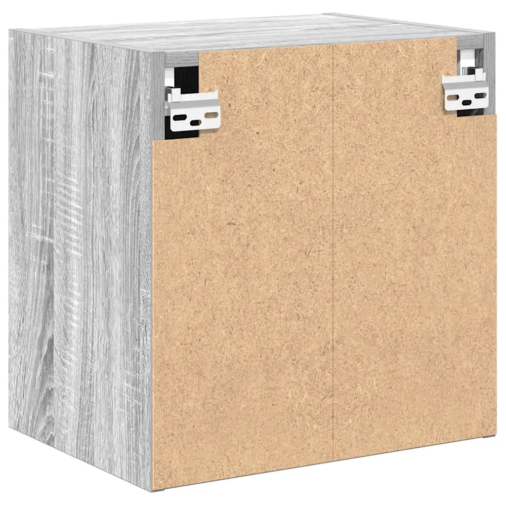 vidaXL Pensili per Garage 2 pz Grigio Sonoma in Legno Multistrato