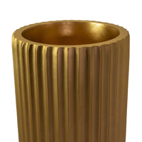 Portavaso resina oro opaco cm Ø40xh120