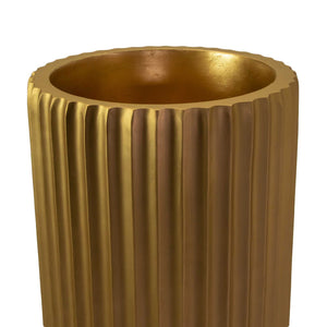 Portavaso resina oro opaco cm Ø40xh120