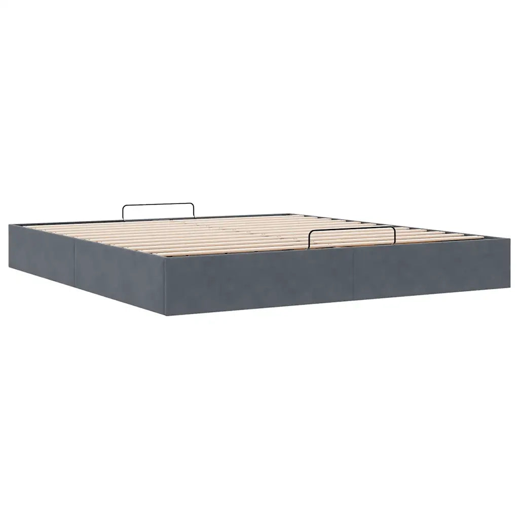 Struttura Letto Pouf senza Materasso 180x200 cm in Velluto 3310980