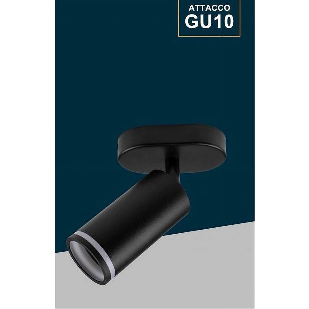 Trade Shop - Applique Plafoniera Orientabile Da Soffitto Parete 1 Diffusore Lampada Gu10 Ts-1 -
