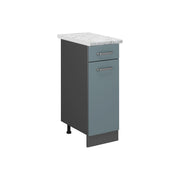 Vicco Mobiletto base per cucina Grigio-blu 30 cm PL Marmo