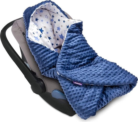 Cuscino di seduta per passeggino - Coperta per bambino - Blu/Animali