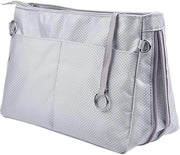 Tas in tas organizzatore per borse, organizzatore cosmetico da viaggio con cerniera, tasche interne per borse da mano - Grigio - Grande