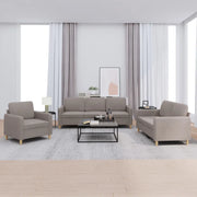 Set di Divani 3 pz con Cuscini Tortora in Tessutocod mxl 83282