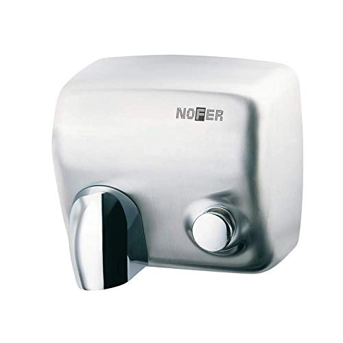 Asciugamano elettrico con pulsante acciaio inox satinato cyclon nofer 01100.s