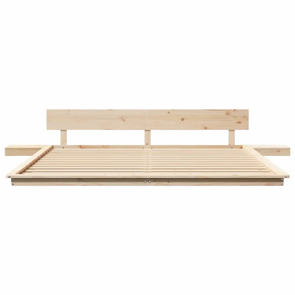 Struttura del letto Marrone 200 x 200 cm legno