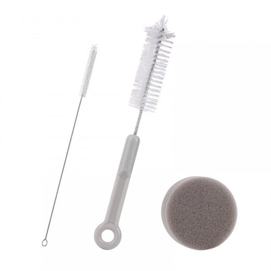 Set di pulizia per animali domestici - 3 pezzi - Spazzola di pulizia - Asciugamano - Kit di manutenzione - Manico in plastica 21 cm - Set di pulizia