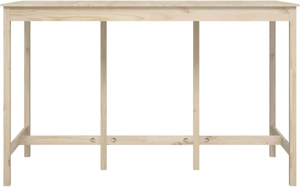 Tavolo alto da bar, tavolo alto da cucina, mobile bar, mobile da pranzo, tavolo da pranzo, tavolino alto, barra da cucina, in legno massello di pino 180 x 80 x 110 cm