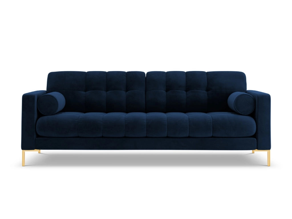 Cosmopolitan Design - Divano "Bali" 3 posti in velluto blu reale 