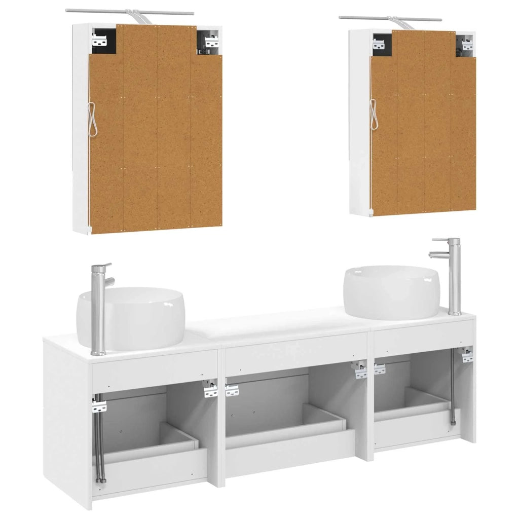 Set di mobili per il bagno 5 pcs Bianco 3406999