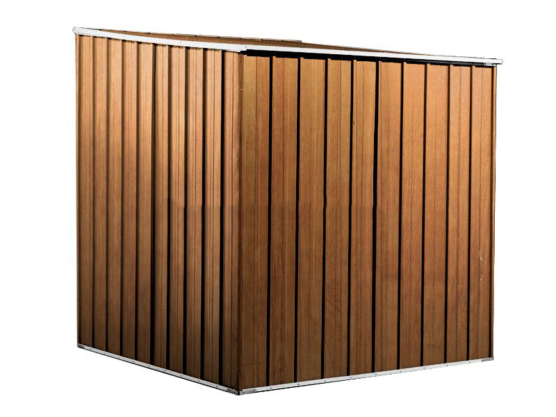Casetta Box da Giardino in Lamiera di Acciaio Porta Utensili 175x185x192 cm Enaudi Legno