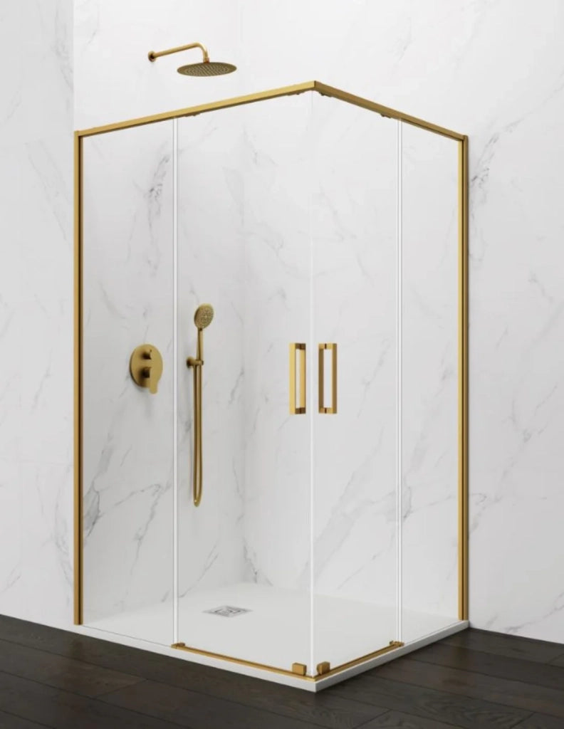 Box doccia ingresso angolare 2+2 ABANTE (TWENTY) 80x75 cm Oro