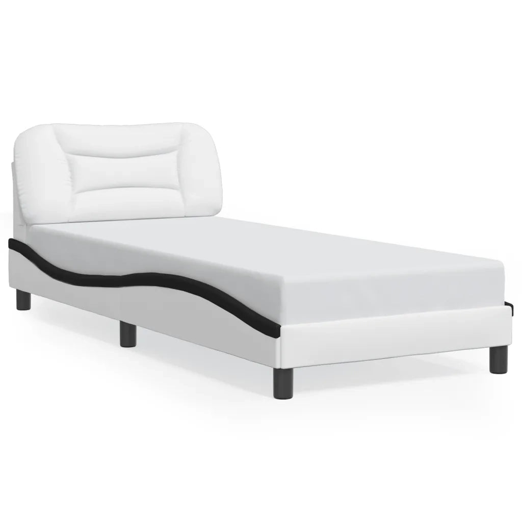 Giroletto con LED senza Materasso Hvar Bianco e Nero 80x200 cm 3213898