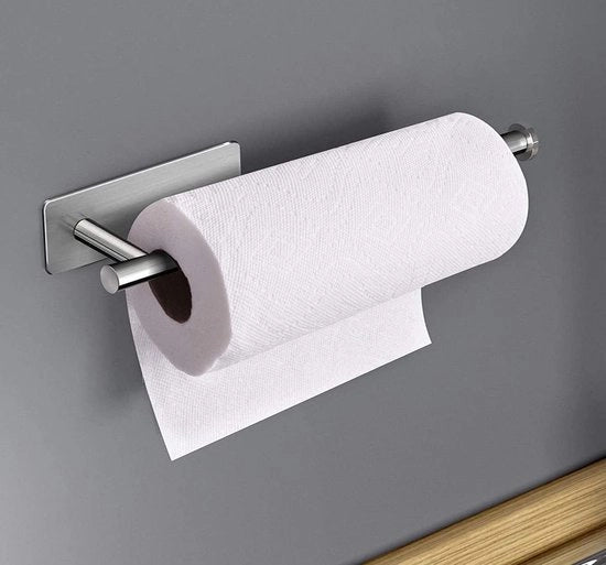 Houder di rulli per cucina senza forare - adesivo - houder di rulli pratica - accessori per cucina - houder di asciugamano per cucina - ROLLI SUS 304 acciaio inossidabile per cucina appeso