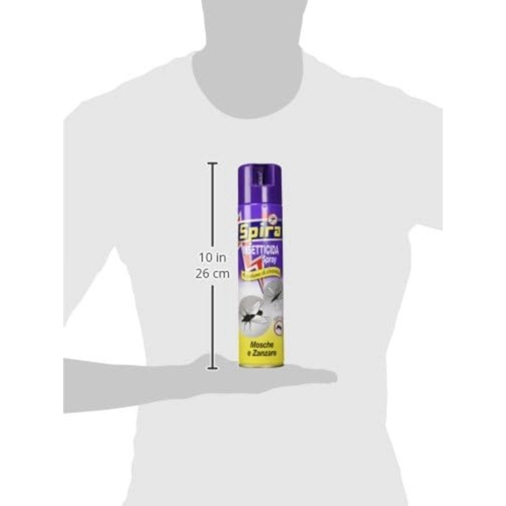 Trade Shop - Set 12pz Insetticida Spray Profumato Alla Citronella Per Mosche Zanzare 400ml 228282 -